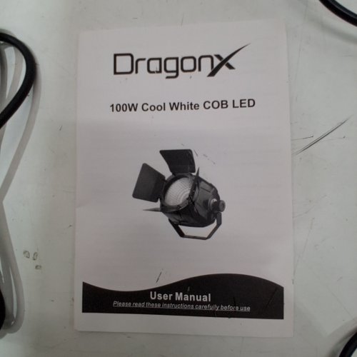 DRAGONX COOL WHITE COB LED LIGHT - 100W - BLACK image 3