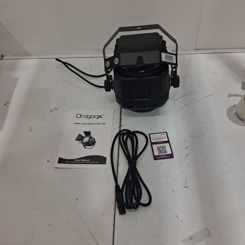 DRAGONX COOL WHITE COB LED LIGHT - 100W - BLACK image 4