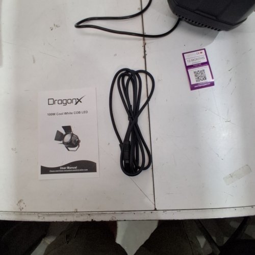 DRAGONX COOL WHITE COB LED LIGHT - 100W - BLACK image 5