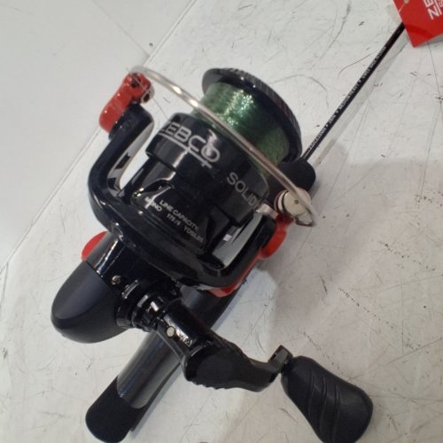 ZEBCO SOLID ICE SPINNING FISHING ROD AND REEL COMBO - 28", MEDIUM HEAVY - BLACK AND RED (MODEL: ZS/CE28MH/3906859) image 2