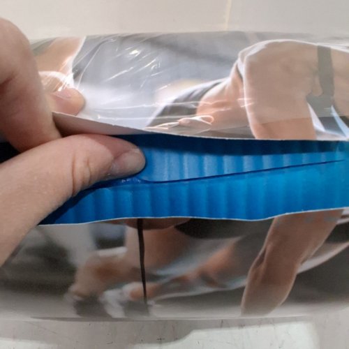 CAP BARBELL HIGH DENSITY EXERCISE YOGA MAT WITH STRAP - 1/2" X 24"X 68" - TEAL (MODEL: MTIS-6523-12TL) image 3