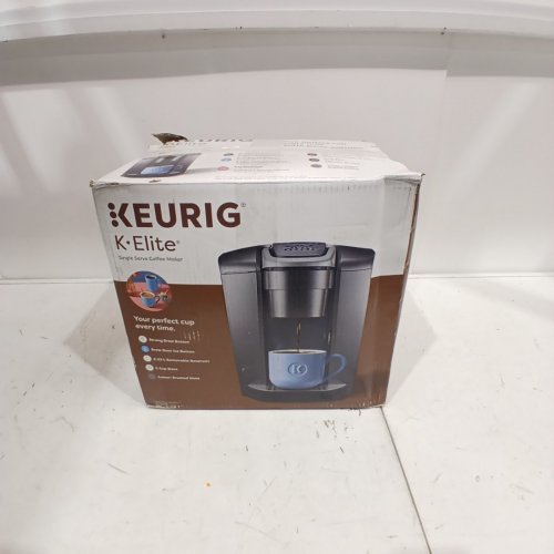 KEURIG K-ELITE PROGRAMMABLE SINGLE SERVE COFFEE MAKER WITH DIGITAL DISPLAY - BRUSHED SILVER (MODEL: K-ELITE K-90) image 7