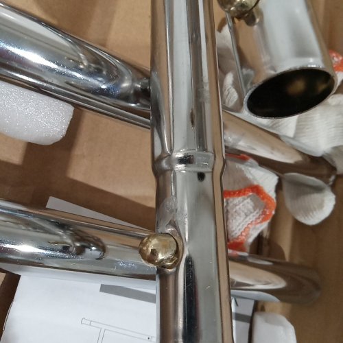 RAYBEE METAL BATHROOM CLOTHING RACK ON WHEELS - 75" - 450 LBS CAPACITY - CHROME (MODEL: HN-GM-SR-N-02) image 4