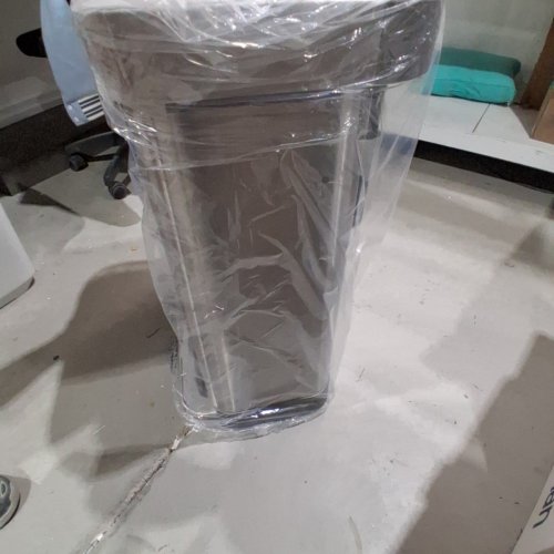 SIMPLEHUMAN STAINLESS STEEL TRASH CAN GARBAGE - SILVER CLEAR COAT - 55L image 6