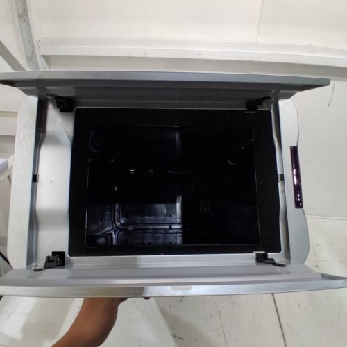 STAINLESS STEEL TOUCHLESS TRASH CAN WITH BUTTERFLY LID - 70L - SILVER (MODEL: LY-38) image 6
