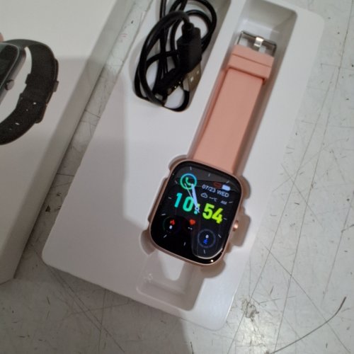 TIKLAND WATERPROOF SMART WATCH - COMPATIBLE WITH ANDROID & IPONE - 1.91" DISPLAY - PINK (MODEL: T50) image 2