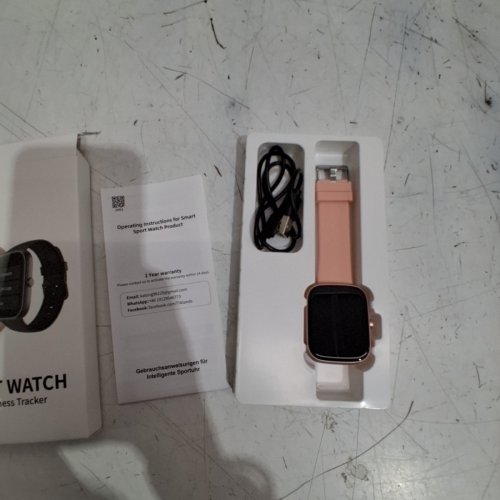 TIKLAND WATERPROOF SMART WATCH - COMPATIBLE WITH ANDROID & IPONE - 1.91" DISPLAY - PINK (MODEL: T50) image 3