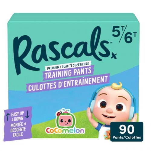 90PK RASCALS COCOMELON ABSORBENT POTTY TRAINING PANTS - 5T-6T image 2