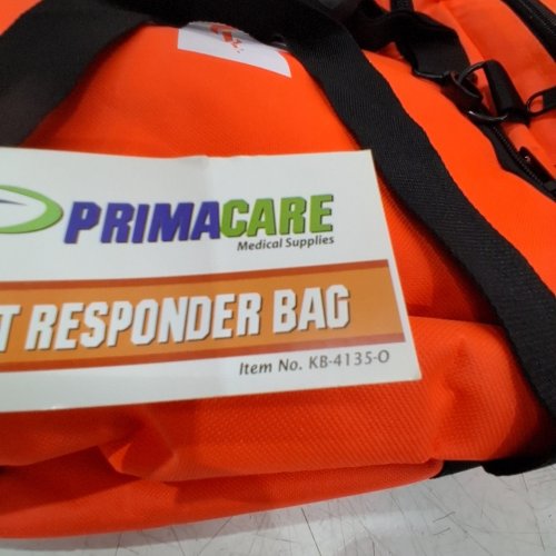 PRIMACARE FIRST RESPONDER BAG FOR TRAUMA - PROFESSIONAL COMPARTMENT KIT CARRIER FOR EMERGENCY MEDICAL SUPPLIES - 21" X 12" X 9" - ORANGE (MODEL: KB-4135-O) image 2