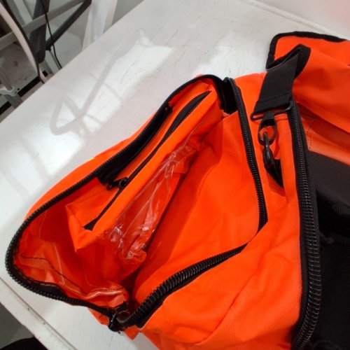 PRIMACARE FIRST RESPONDER BAG FOR TRAUMA - PROFESSIONAL COMPARTMENT KIT CARRIER FOR EMERGENCY MEDICAL SUPPLIES - 21" X 12" X 9" - ORANGE (MODEL: KB-4135-O) image 5