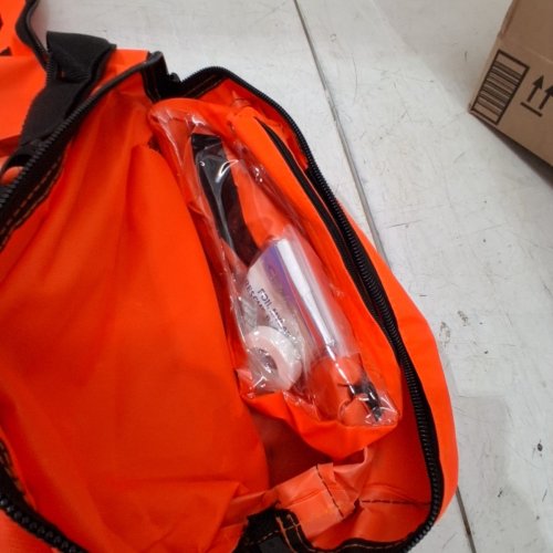 PRIMACARE FIRST RESPONDER BAG FOR TRAUMA - PROFESSIONAL COMPARTMENT KIT CARRIER FOR EMERGENCY MEDICAL SUPPLIES - 21" X 12" X 9" - ORANGE (MODEL: KB-4135-O) image 6