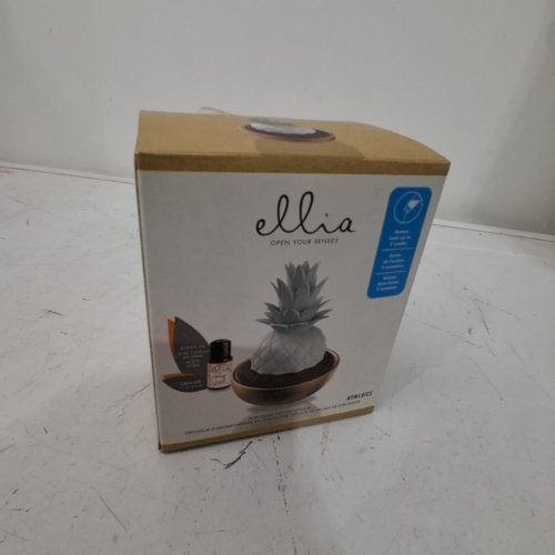 HOMEDICS ELLIA PURE PINEAPPLE PORCELAIN AROMA DIFFUSER - BONUS 15ML ORANGE OIL - WHITE/BRONZE (MODEL:ARM-P100CP-EO9) image 4