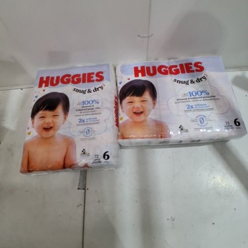 144PK HUGGIES LITTLE MOVERS DIAPERS - SIZE 4 - WHITE image 2