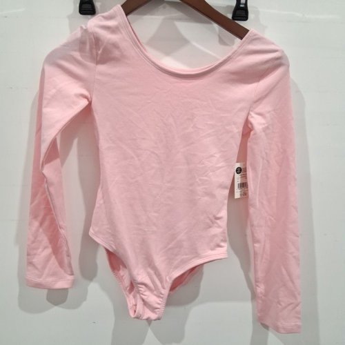 GIRL'S GEORGE LONG SLEEVE DANCE LEOTARD - LARGE (10-12) - PINK (STYLE: GRY8010G) image 2