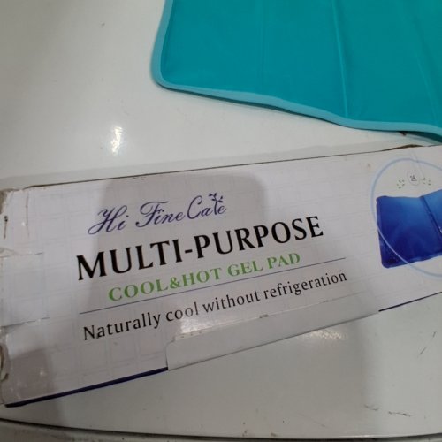 HI FINE CARE MULTI-PURPOSE COOL & HOT GEL PAD - 18" - TURQUOISE image 2
