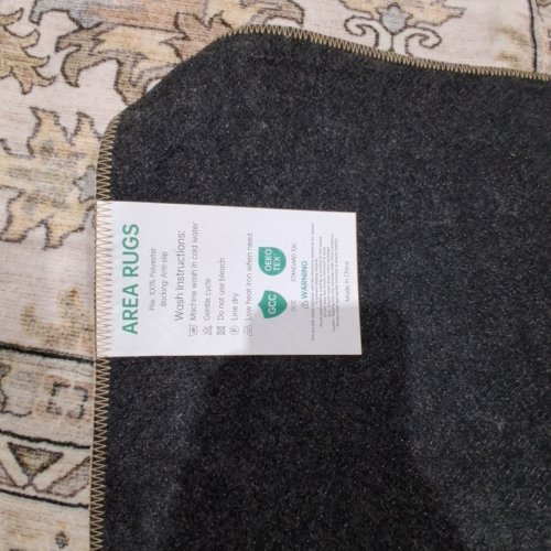 WASHABLE AREA RUG - 9FTX12FT - BROWN/MULTICOLOUR image 3