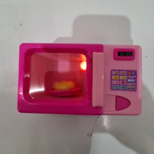 BANGGOOD MINIATURE MICROWAVE OVEN FOR DOLLHOUSES - AGES 3+/4" - PINK image 2