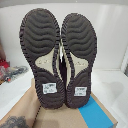 WOMEN'S CLARKS BREEZE MYTH CASUAL SLIP-ON SHOES - 7.5 - MERLOT (STYLE: 84189) image 4