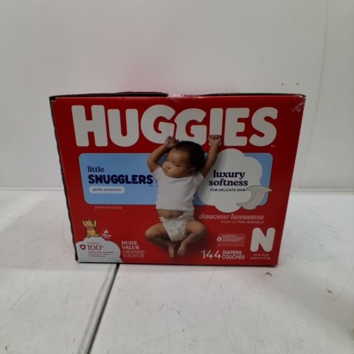 144PK HUGGIES LITTLE SNUGGLERS BABY DIAPERS - SIZE NEWBORN (UP TO 10 LBS) - WINNIE THE POOH image 3