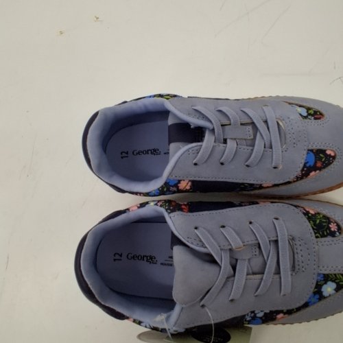 TODDLER GEORGE FLORAL CASUAL SHOES - SIZE 12 - BLUE image 4