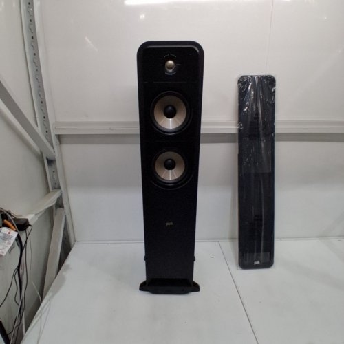 POLK SIGNATURE ELITE HIGH RESOLUTION TOWER SPEAKER WITH DUAL SUBWOOFERS - 86DB/200W - 6.5" WOOFERS/1" TWEETER - BLACK (MODEL: ES55) image 2