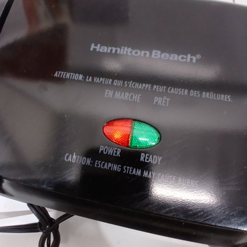 HAMILTON BEACH PANINI PRESS & COMPACT GRILL (MODEL: 25441C) image 2
