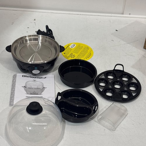 ELITE GOURMET BY MAXI-MATIC EASY EGG COOKER - BLACK (MODEL: EGC-007B) image 3