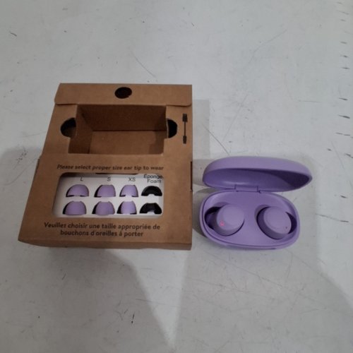 ONN. WIRELESS IN-EAR EARPHONES WITH CHARGING CASE WITH UP TO 20 HOURS PLAYTIME - PURPLE image 3