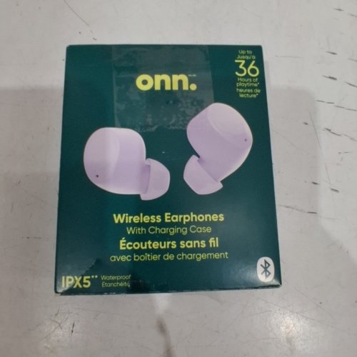 ONN. WIRELESS IN-EAR EARPHONES WITH CHARGING CASE WITH UP TO 20 HOURS PLAYTIME - PURPLE image 4