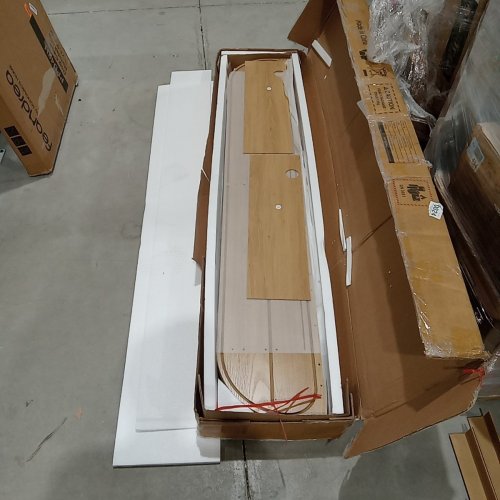 FLOATING TAMBOUR DOOR TV CABINET - 55" - WOOD (MODEL: TV-140-OA-180) image 2