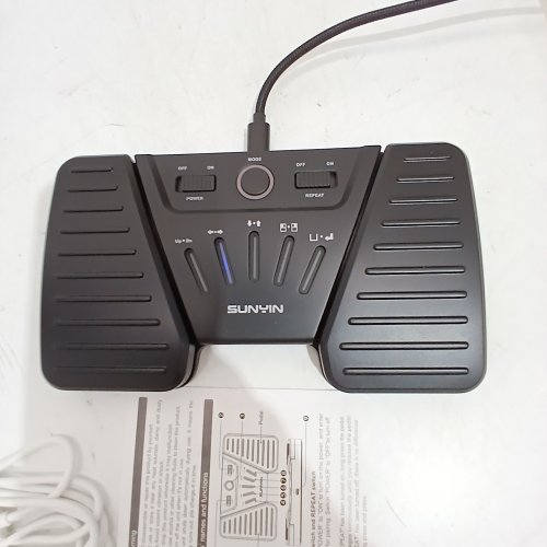 SUNYIN WIRELESS PAGE TURNER PEDAL - BLACK (MODEL: SP-3S) image 2