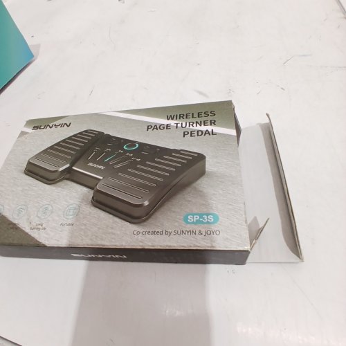 SUNYIN WIRELESS PAGE TURNER PEDAL - BLACK (MODEL: SP-3S) image 3