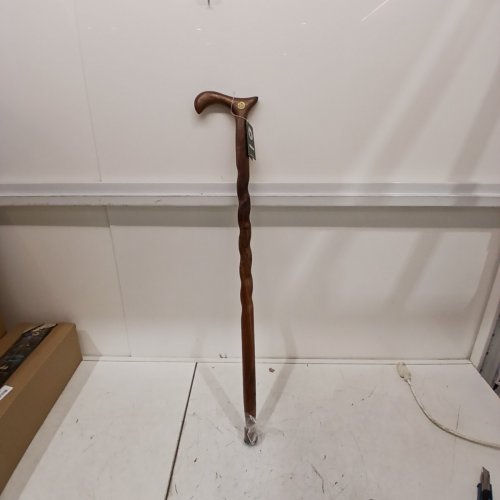 BRAZOS RUSTIC WOOD WALKING STICK - 34" - WALNUT (MODEL: DHTWWC-34) image 2