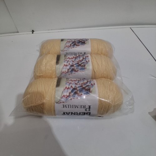 3PK BERNAT PREMIUM ACRYLIC YARN - 7 OZ EACH, 360 YARDS - ALMOND image 2