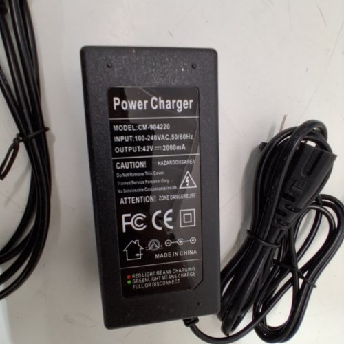 UNIVERSAL SCOOTER BATTERY CHARGER - 42 V 2A OUTPUT (MODEL: CM-904220) image 2
