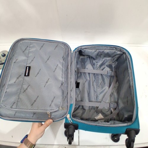 SWISSGEAR MARUMO SOFTSIDE LIGHTWEIGHT EXPANDABLE LUGGAGE WITH SPINNER WHEELS - 21.5" - TEAL (MODEL: TEAL - SW12769029) image 6