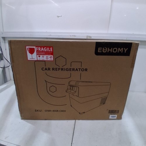 EUHOMY ELECTRIC COOLER CAR REFRIGERATOR WITH BLUETOOTH APP CONTROL - 12V/24V DC - 47QT - BLACK/GREY - (MODEL: CF001-45GR-CAEH) image 7