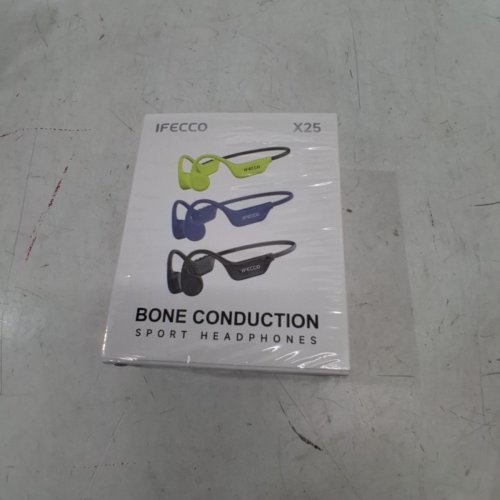 IFECCO BONE CONDUCTION BLUETOOTH WIRELESS HEADPHONES WITH MICROPHONE - BLACK (MODEL: X25) image 4