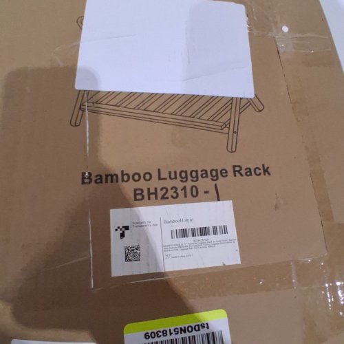 BAMBOOHOMIE BAMBOO LUGGAGE RACK - NATURAL (MODEL: image 6