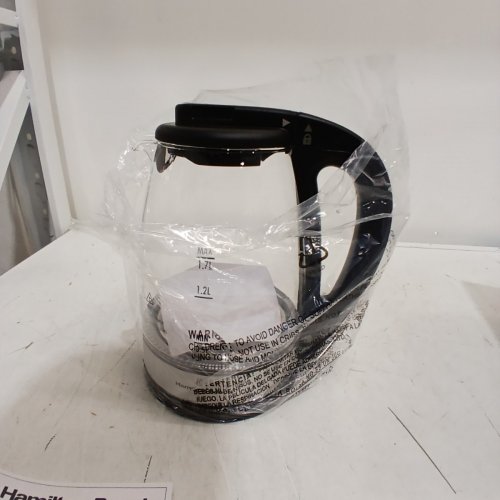 HAMILTON BEACH CORDLESS ELECTRIC GLASS KETTLE - 1.7L - STAINLESS STEEL (MODEL: 40855C) image 3
