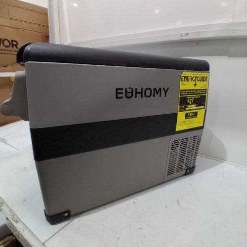 EUHOMY PORTABLE ELECTRIC COOLER WITH CAR PLUG - 47QT - GREY/BLACK (MODEL: ‎CF001-45GR-CAEH) image 6