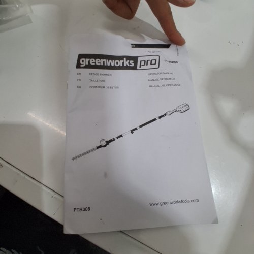 GREENWORKS PRO POLE HEDGE TRIMMER 80 V - 20" - GREEN / BLACK (MODEL: PTB308) image 2