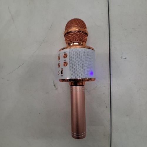 FEDE WIRELESS BLUETOOTH KARAOKE MICROPHONE - 1200 MAH - ROSE GOLD/WHITE (MODEL: FM920506) image 2