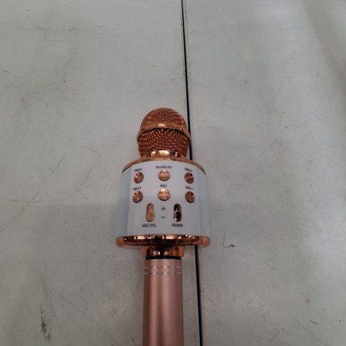 FEDE WIRELESS BLUETOOTH KARAOKE MICROPHONE - 1200 MAH - ROSE GOLD/WHITE (MODEL: FM920506) image 3
