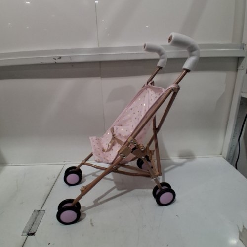LULLABABY FOLDABLE FRAME DOLL STROLLER - 23" - PINK - (MODEL: LBY7650CIZ) image 2