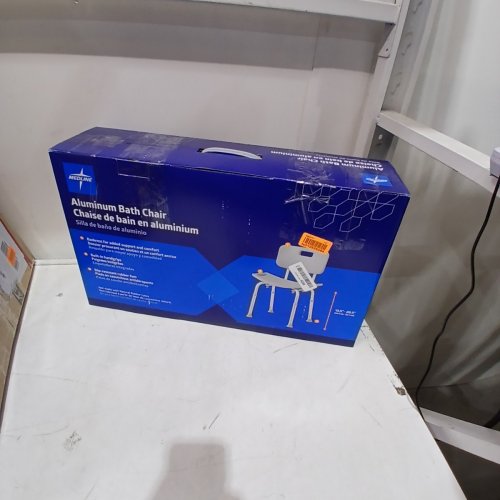 MEDLINE GUARDIAN DELUXE ALUMINUM BATH CHAIR - 400LBS CAP - GREY (MODEL: G2-101KRX1) image 3