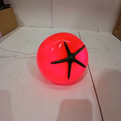 LIGHT-UP DECORATIVE TOMATO TABLE LAMP - PLUG IN - RED image 2