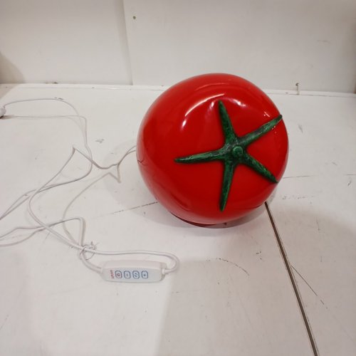 LIGHT-UP DECORATIVE TOMATO TABLE LAMP - PLUG IN - RED image 4