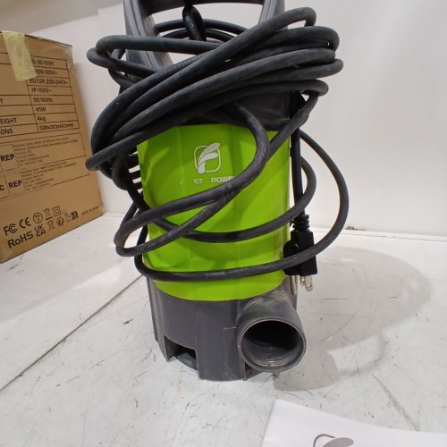 FLUENTPOWER SUBMERSIBLE PUMP WITH FLOAT SWITCH AND HOSE CONNECTOR - 3/4HP 3300GPH - GREEN - (MODEL: FSP750DW) image 5