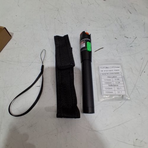 PEN TYPE BATTERY OPERATED VISUAL FAULT LOCATOR AND DETECTOR - 50MW - 30-50KM REACHING - ALUMINUM BLACK image 2